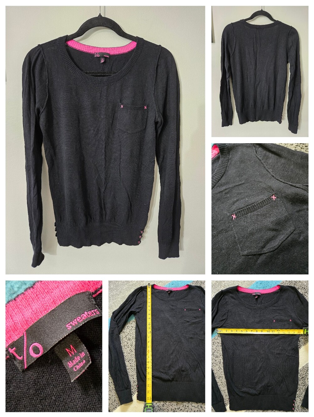 t/o Sweaters Lightweight Y2k Sweater, Junior's M